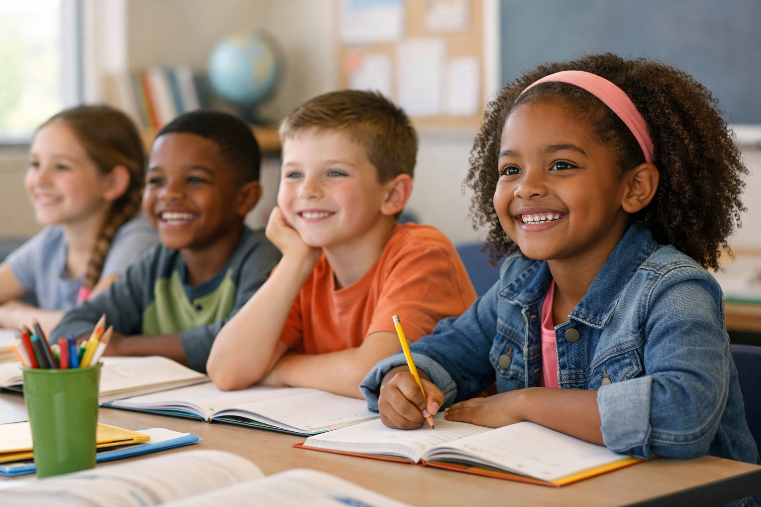 Children in classroom